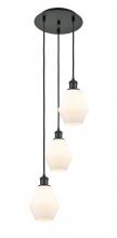  113B-3P-BK-G651-6 - Cindyrella - 3 Light - 13 inch - Matte Black - Cord Hung - Multi Pendant