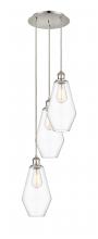  113B-3P-PN-G652-7 - Cindyrella - 3 Light - 14 inch - Polished Nickel - Cord Hung - Multi Pendant