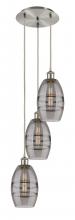 Innovations Lighting 113B-3P-SN-G557-6SM - Vaz - 3 Light - 12 inch - Brushed Satin Nickel - Cord hung - Multi Pendant