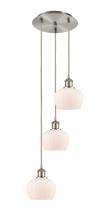 Innovations Lighting 113B-3P-SN-G91 - Fenton - 3 Light - 13 inch - Brushed Satin Nickel - Cord Hung - Multi Pendant