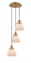 Innovations Lighting 113F-3P-BB-G171 - Fulton - 3 Light - 14 inch - Brushed Brass - Cord hung - Multi Pendant