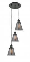 Innovations Lighting 113F-3P-BK-G63 - Cone - 3 Light - 13 inch - Matte Black - Cord hung - Multi Pendant