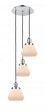  113F-3P-PC-G171 - Fulton - 3 Light - 14 inch - Polished Chrome - Cord hung - Multi Pendant