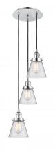 Innovations Lighting 113F-3P-PC-G64 - Cone - 3 Light - 13 inch - Polished Chrome - Cord hung - Multi Pendant