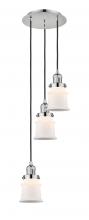 Innovations Lighting 113F-3P-PN-G181S - Canton - 3 Light - 12 inch - Polished Nickel - Cord hung - Multi Pendant