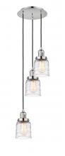 Innovations Lighting 113F-3P-PN-G513 - Bell - 3 Light - 12 inch - Polished Nickel - Cord hung - Multi Pendant