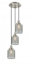 Innovations Lighting 113F-3P-SN-G262 - Stanton - 3 Light - 13 inch - Brushed Satin Nickel - Cord hung - Multi Pendant