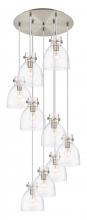 Innovations Lighting 119-410-1PS-SN-G412-8CL - Newton Bell - 9 Light - 22 inch - Brushed Satin Nickel - Multi Pendant