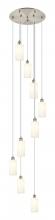  119B-9P-SN-G434-7WH - Crown Point - 9 Light - 19 inch - Brushed Satin Nickel - Multi Pendant