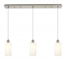 Innovations Lighting 123B-3P-SN-G434-7WH - Crown Point - 3 Light - 37 inch - Brushed Satin Nickel - Linear Pendant