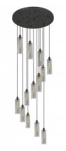 Innovations Lighting 132BK-B-13P-BK-G434-12SM - Crown Point - 13 Light - 32 inch - Matte Black - Multi Pendant