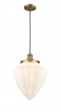 Innovations Lighting 201C-BB-G661-12 - Bullet - 1 Light - 12 inch - Brushed Brass - Cord hung - Mini Pendant