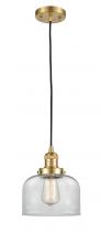 Innovations Lighting 201C-SG-G72 - Bell - 1 Light - 8 inch - Satin Gold - Cord hung - Mini Pendant