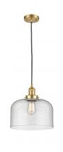 Innovations Lighting 201C-SG-G74-L - Bell - 1 Light - 12 inch - Satin Gold - Cord hung - Mini Pendant