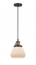  201CSW-BAB-G171 - Fulton - 1 Light - 7 inch - Black Antique Brass - Cord hung - Mini Pendant