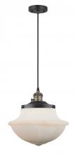  201CSW-BAB-G541 - Oxford - 1 Light - 12 inch - Black Antique Brass - Cord hung - Mini Pendant