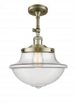 Innovations Lighting 201F-AB-G542 - Oxford - 1 Light - 12 inch - Antique Brass - Semi-Flush Mount