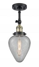 Innovations Lighting 201F-BAB-G165 - Geneseo - 1 Light - 7 inch - Black Antique Brass - Semi-Flush Mount