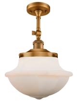 Innovations Lighting 201F-BB-G541 - Oxford - 1 Light - 12 inch - Brushed Brass - Semi-Flush Mount