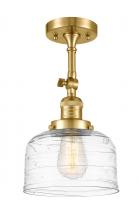 Innovations Lighting 201F-SG-G713 - Bell - 1 Light - 8 inch - Satin Gold - Semi-Flush Mount