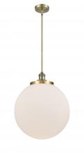 Innovations Lighting 201S-AB-G201-16 - Beacon - 1 Light - 16 inch - Antique Brass - Stem Hung - Pendant