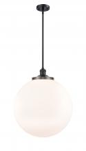 Innovations Lighting 201S-BK-G201-18 - Beacon - 1 Light - 18 inch - Matte Black - Stem Hung - Pendant