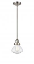 Innovations Lighting 201S-SN-G324 - Olean - 1 Light - 7 inch - Brushed Satin Nickel - Stem Hung - Mini Pendant