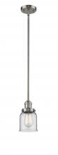 Innovations Lighting 201S-SN-G52 - Bell - 1 Light - 5 inch - Brushed Satin Nickel - Stem Hung - Mini Pendant