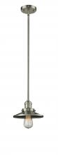 Innovations Lighting 201S-SN-M2 - Railroad - 1 Light - 8 inch - Brushed Satin Nickel - Stem Hung - Mini Pendant