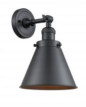 Innovations Lighting 203-BK-M13-BK - Appalachian - 1 Light - 8 inch - Matte Black - Sconce