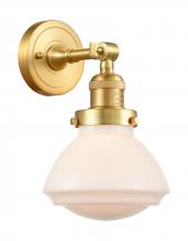 Innovations Lighting 203-SG-G321 - Olean - 1 Light - 7 inch - Satin Gold - Sconce