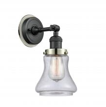  203BK-BPPN-HRPN-G194 - Bellmont - 1 Light - 7 inch - Matte Black - Sconce