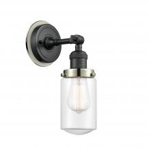  203BK-BPPN-HRPN-G312 - Dover - 1 Light - 5 inch - Matte Black - Sconce