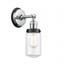  203PC-BPBK-HRBK-G312 - Dover - 1 Light - 5 inch - Polished Chrome - Sconce