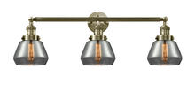  205-AB-G173-LED - Fulton - 3 Light - 30 inch - Antique Brass - Bath Vanity Light