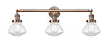  205-AC-G322 - Olean - 3 Light - 31 inch - Antique Copper - Bath Vanity Light