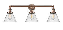 Innovations Lighting 205-AC-G44-LED - Cone - 3 Light - 32 inch - Antique Copper - Bath Vanity Light