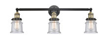  205-BAB-G184S - Canton - 3 Light - 30 inch - Black Antique Brass - Bath Vanity Light