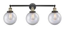 Innovations Lighting 205-BAB-G202-8 - Beacon - 3 Light - 32 inch - Black Antique Brass - Bath Vanity Light