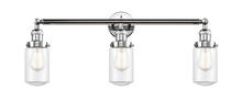 Innovations Lighting 205-PC-G312 - Dover - 3 Light - 31 inch - Polished Chrome - Bath Vanity Light