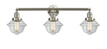  205-SN-G532 - Oxford - 3 Light - 34 inch - Brushed Satin Nickel - Bath Vanity Light