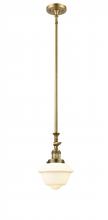  206-BB-G531 - Oxford - 1 Light - 7 inch - Brushed Brass - Stem Hung - Mini Pendant