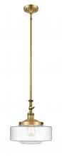 Innovations Lighting 206-BB-G694-12 - Bridgeton - 1 Light - 12 inch - Brushed Brass - Stem Hung - Mini Pendant