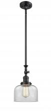 Innovations Lighting 206-BK-G72 - Bell - 1 Light - 8 inch - Matte Black - Stem Hung - Mini Pendant