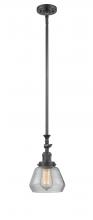  206-OB-G172 - Fulton - 1 Light - 7 inch - Oil Rubbed Bronze - Stem Hung - Mini Pendant