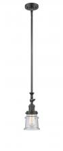  206-OB-G184S - Canton - 1 Light - 5 inch - Oil Rubbed Bronze - Stem Hung - Mini Pendant