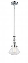  206-PC-G324 - Olean - 1 Light - 7 inch - Polished Chrome - Stem Hung - Mini Pendant