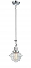  206-PC-G532 - Oxford - 1 Light - 7 inch - Polished Chrome - Stem Hung - Mini Pendant