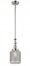  206-PN-G262 - Stanton - 1 Light - 6 inch - Polished Nickel - Stem Hung - Mini Pendant