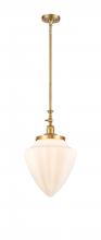 Innovations Lighting 206-SG-G661-12 - Bullet - 1 Light - 12 inch - Satin Gold - Stem Hung - Mini Pendant